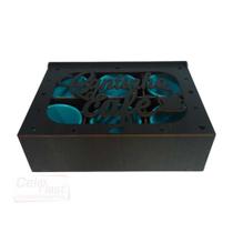 Jogo de 6 xícaras 85 ml Acrílico c/ Caixa MDF Cantinho do Café