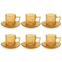 Jogo De 6 Xícaras 85ml Para Café Ástra Âmbar Ke Home Jogo De 6 Xícaras 85ml Para Café Ástra Âmbar Ke Home