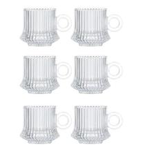 Jogo De 6 Xícaras 85ml Para Café Robusta Lines Em Casa tem Jogo De 6 Xícaras 85ml Para Café Robusta Lines Em Casa tem