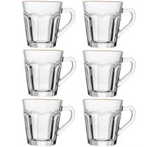 Jogo De 6 Xícaras Café 80ml Borda Dourada Belle Epoque Lyor Jogo De 6 Xícaras Café 80ml Borda Dourada Belle Epoque Lyor