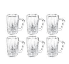 Jogo De 6 Xicaras Coffe Time Em Vidro 160Ml Jogo De 6 Xicaras Coffe Time Em Vidro 160Ml