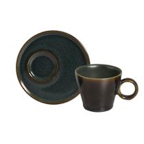 Jogo de 6 Xícaras de Chá 220ml C/ Pires Stoneware Neo Porto Brasil -