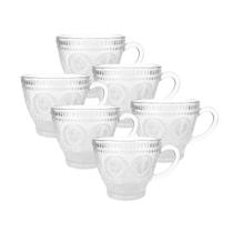 Jogo de 6 Xícaras de Vidro de Café e Chá SEM PIRES 200ml