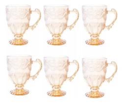 Jogo De 6 Xícaras Milão 190ml Caneca Cristal