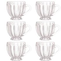 Jogo De 6 Xícaras Para Chá 200ml Cristal Renaissance Lyor
