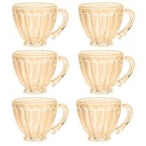Jogo De 6 Xícaras Para Chá 200ml Itália Âmbar Lanty Ke Home