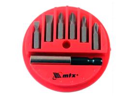 Jogo De 7 Bits Com Adaptador Magnético De Aço - Mtx Jogo De 7 Bits Com Adaptador Magnético De Aço - Mtx