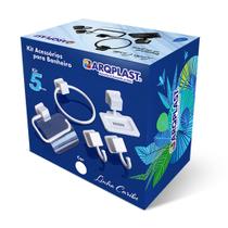 Jogo de Acessórios Para Banheiro 5 Peças - Arqplast Jogo de Acessórios Para Banheiro 5 Peças - Arqplast