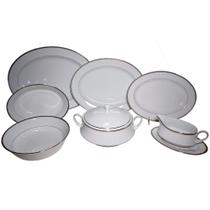Jogo de Acessórios para Servir Noritake Toorak Platinum 9 Peças: A Majestade da Porcelana Japonesa Jogo de Acessórios para Servir Noritake Toorak Platinum 9 Peças: A Majestade da Porcelana Japonesa