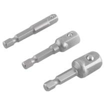 Jogo de Adaptador para Soquete 3 Peças 1/4'', 3/8'' e 1/2'' Vonder