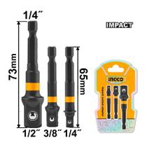 Jogo de Adaptadores p/ Soquetes de Impacto INGCO