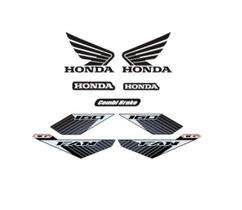Jogo de adesivo faixa honda fan 160 branco 2020 2021 fan160