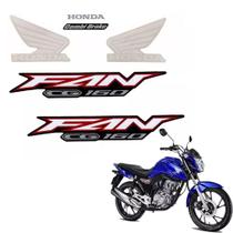 Jogo De Adesivos Faixa Honda CG Fan 160 2022 Azul Jogo De Adesivos Faixa Honda CG Fan 160 2022 Azul