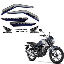 Jogo De Adesivos Faixa Honda CG Titan 160 2022/2023 Cinza Jogo De Adesivos Faixa Honda CG Titan 160 2022/2023 Cinza