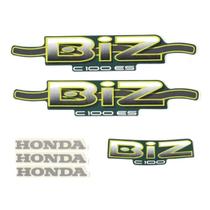 Jogo de Adesivos Honda Biz 100 ES 2002 Verde