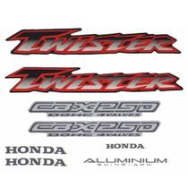Jogo de Adesivos Honda CBX Twister 250 2001 2002 Preto Jogo de Adesivos Honda CBX Twister 250 2001 2002 Preto