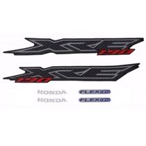 Jogo De Adesivos Honda Xre 190 2016 Preto