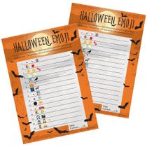 Jogo de adivinhação de emojis para festa de Halloween, distinto para 25 jogadores Jogo de adivinhação de emojis para festa de Halloween, distinto para 25 jogadores