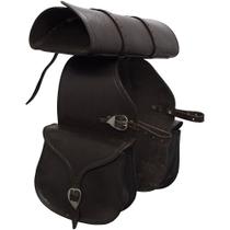 Jogo de Alforge e Porta Capa de Couro SV3159 - Marrom