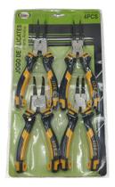 Jogo De Alicate Para Trava Anel Interno Externo Curvo E Reto