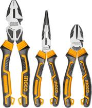 Jogo De Alicates Alta Performance Ingo Universal 9.1/2Pol Bico 8Pol e Corte 7Pol C/ 3 Peças - HKJLPS2832