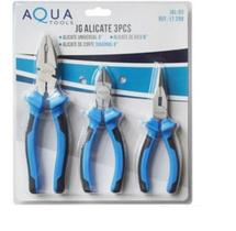 Jogo De Alicates Bico Corte Universal Aquatools 3 Peças