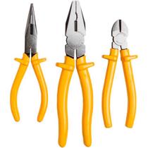 Jogo de Alicates com Bico Meia Cana, Universal e Corte Diagonal TRAMONTINA Jogo de Alicates com Bico Meia Cana, Universal e Corte Diagonal TRAMONTINA