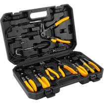 Jogo de alicates para abraçadeiras de 19 a 55 mm com 9 peças