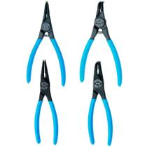 Jogo de Alicates para Anéis Internos e Externos 4 Peças