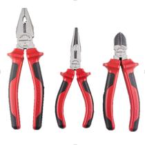 Jogo De Alicates Universal/Corte/Bico Cabo Emborrachado Gedore Red