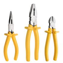 Jogo de alicates Universal Corte e Bico meia cana 3 peças - 43409/107