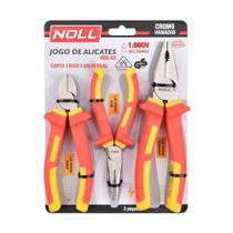 Jogo de Alicates VDE - 1000V Com 3 Peças (624,0001) - Noll