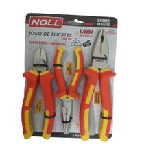 Jogo de alicates vde universal corte e bico noll 6240001