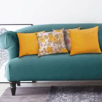 Jogo de Almofada Amazônia Tropical 4 peças Casa Dona Amarelo