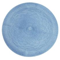 Jogo de Americanos Crochet Azul Tyft D.38cms 8un Yoi Jogo de Americanos Crochet Azul Tyft D.38cms 8un Yoi