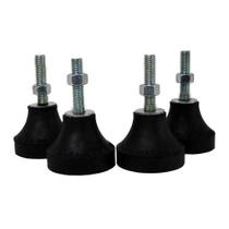Jogo de Amortecedor de Borracha N3 1/2" 4 Peças 400kg Jogo de Amortecedor de Borracha N3 1/2" 4 Peças 400kg