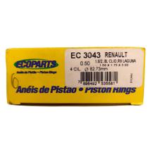Jogo de Anéis do Pistão Medida (0.50) EcoParts EC-3043 Renault Megane RXE 2.0 8V F3R 1998/2006 Gasolina Aspirado