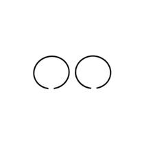 Jogo De Anéis Do Pistão Motosserra BMT 45 A Branco Original