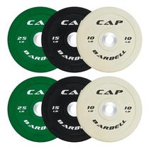 Jogo de Anilhas CAP Barbell 100 lb Competition Jogo de Anilhas CAP Barbell 100 lb Competition