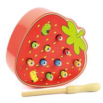 Jogo de aprendizagem precoce de madeira Magnetic Bug Catching Toy Jogo de aprendizagem precoce de madeira Magnetic Bug Catching Toy
