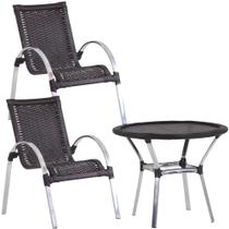 Jogo de Área Mini Garden com 4 Cadeiras e Mesa Tramada Trama Original