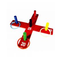 Jogo de Argolas em Cruz MDF com 10 Peças Jogo de Argolas em Cruz MDF com 10 Peças