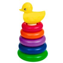Jogo De Argolas Meu Amigo Patinho Brinquedo Didático Bebê Brinquedo Didatico