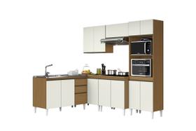 Jogo De Armario De Cozinha Modulada Com 6 Peças Atacama Branco - Aramóveis