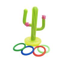 Jogo De Arremesso De Anéis Infláveis De Cacto Havaiano Para Festa Na Piscina, Casamento Na Praia,