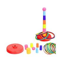 Jogo De Arremesso De Argolas Para Crianças, Brinquedos Empilháveis Para Festas Em Família, Presente