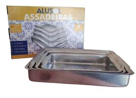 Jogo de Assadeira 1 a 4 Polida Jogo de Assadeira 1 a 4 Polida