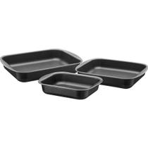 Jogo de Assadeira Tramontina Antiaderente Brasil 3 Pç Preto Jogo de Assadeira Tramontina Antiaderente Brasil 3 Pç Preto