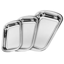 Jogo de Assadeiras Cosmos Aço Inox 3 Peças - Tramontina 64310/400 Jogo de Assadeiras Cosmos Aço Inox 3 Peças - Tramontina 64310/400