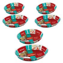 Jogo de Assadeiras De Vidro 6pçs 2 Tamanhos Oval Marinex Jogo de Assadeiras De Vidro 6pçs 2 Tamanhos Oval Marinex